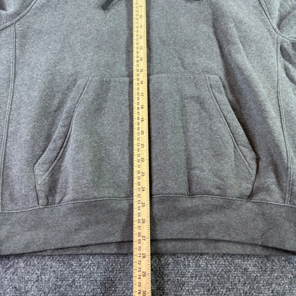 Nike Hoodie Mens Large Gray Just Do It JDI Graphic Fleece Pullover Sweatshirt